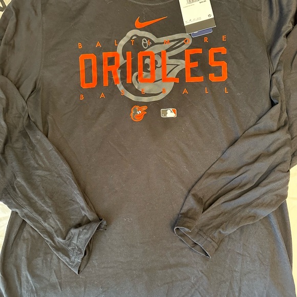 🆕 ⚾️ Black Baltimore Orioles Nike T-Shirt + EUC Gray Orioles Shirt - Picture 3 of 6